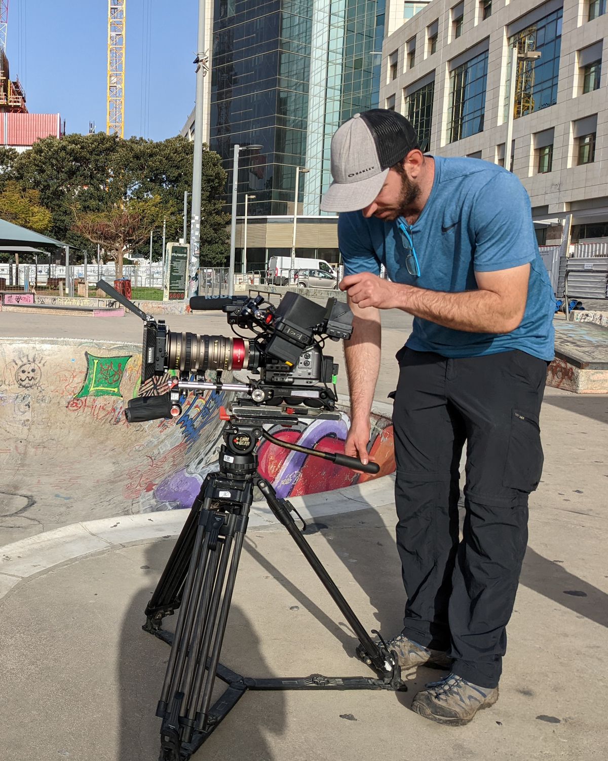 Ohad Nir on set