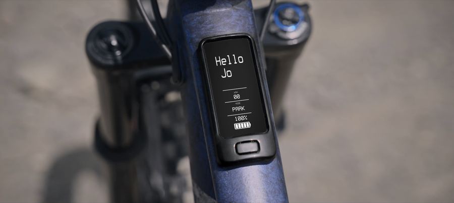On screen, AI Bike