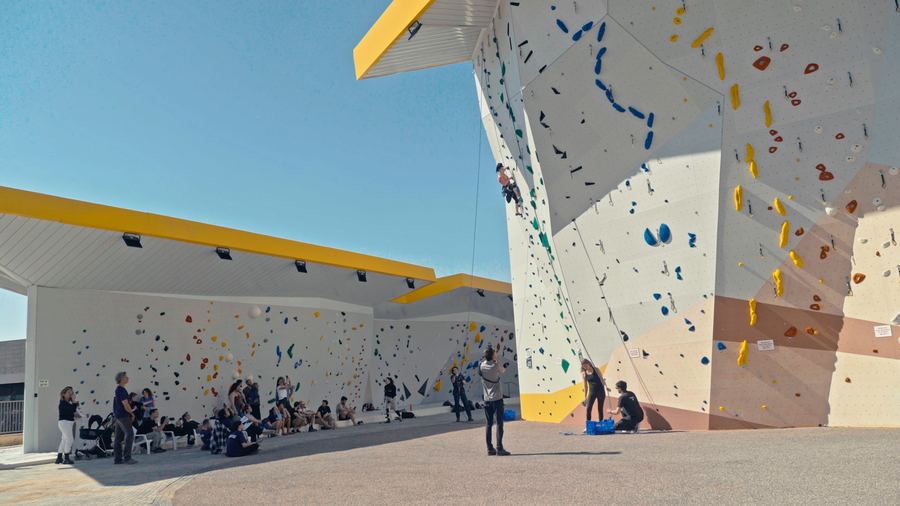 Still from Israel Climbing Championship