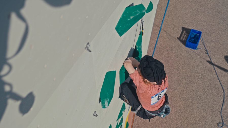 Still from Israel Climbing Championship
