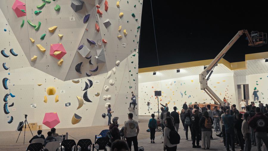 Still from Israel Climbing Championship